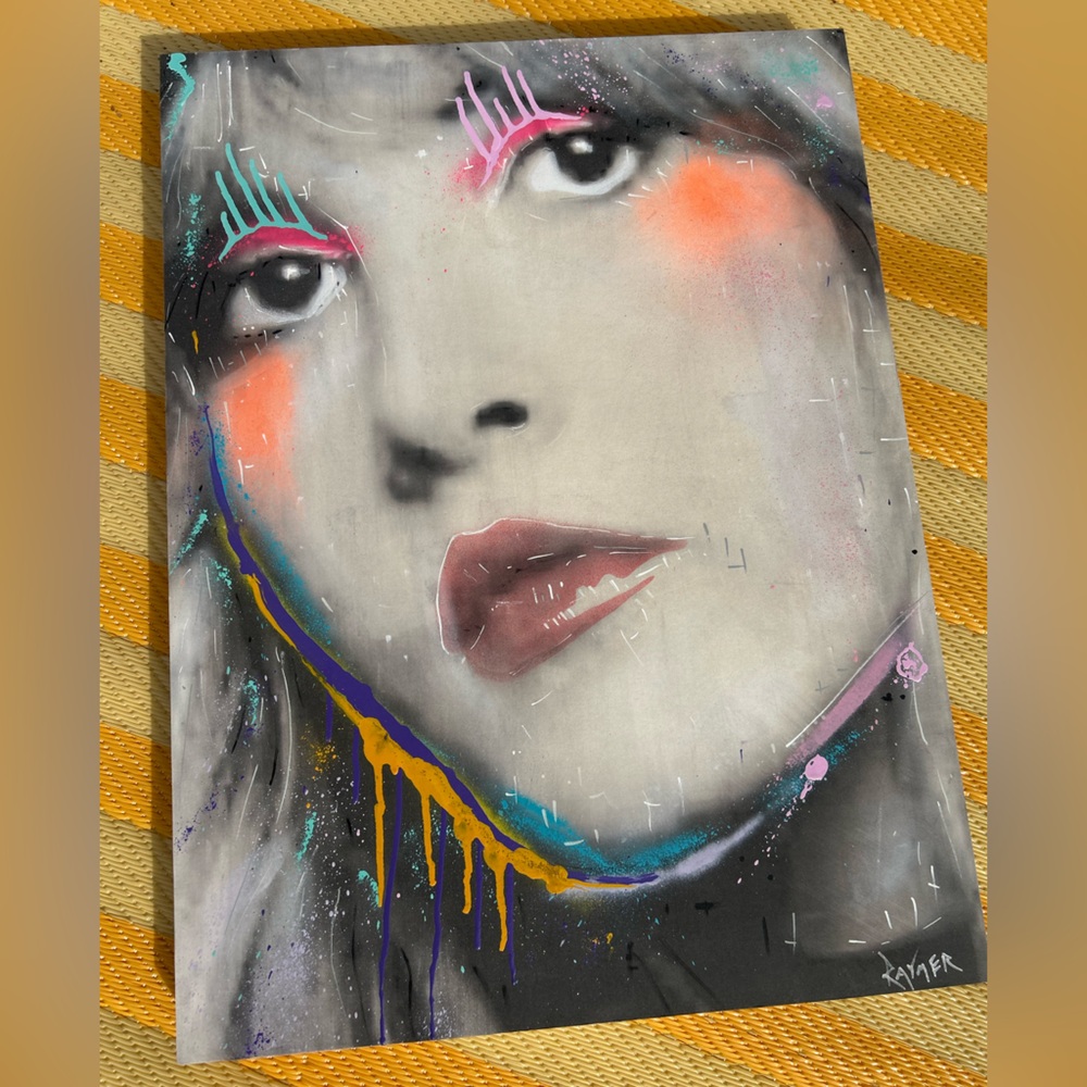 🖼️ 🌙 Stevie Nicks:Pop icon. Vibrant Portrait. 🖼️ 🌙 Pittsburgh Artist
